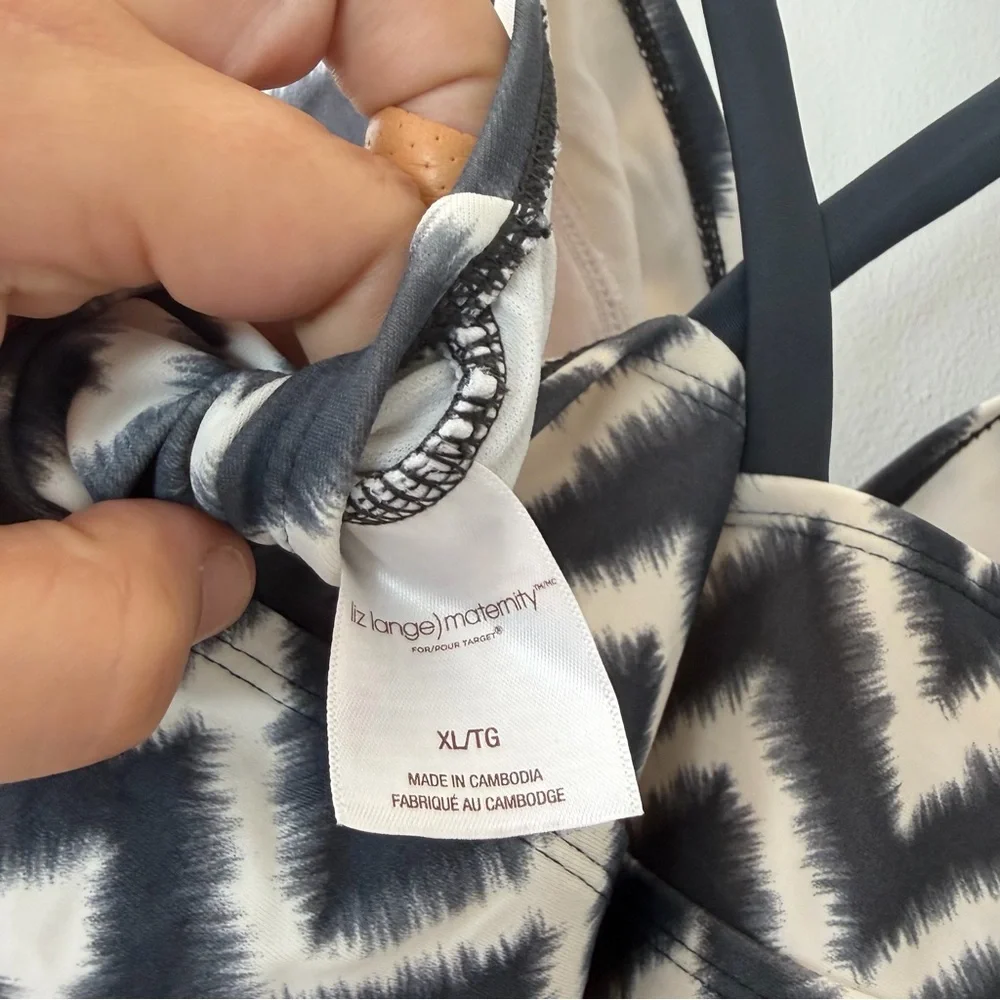 Liz‎ Lange Maternity One Piece Swimsuit XL - Picture 5 of 6